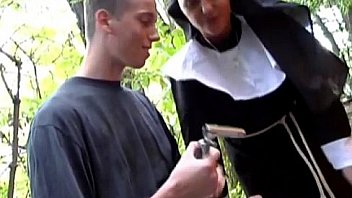 Naughty german nun loves cock