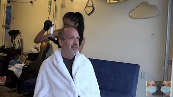 Pornstar dyes partners hair