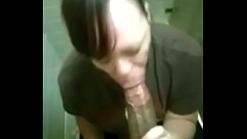 Milf sucking the soul out me in the public bathroom