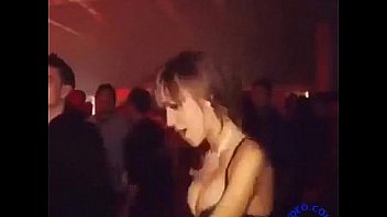 Big tits bouncing in a club