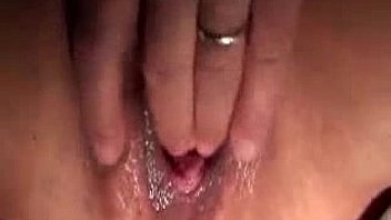 Squirting a big load with finger in ass