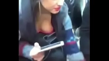 iranan woman showing boobs hidden in bus