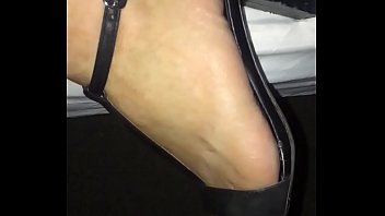 High heels huge cumshot my wife feet