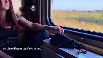 Amateur fuck in train with my redhead wife KleoModel
