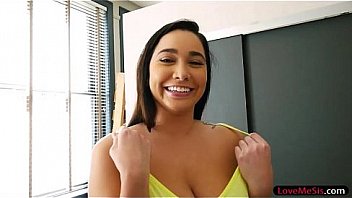 Big juicy tits teen Karlee Grey pounded by huge fat cock