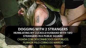 Dogging - Naughty Wife Fucking by strangers in the park in front of cuckold - English subtitles - Sexxx-Porno