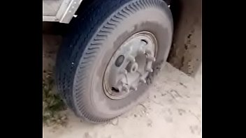 North Indian lorry in highway sex
