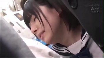 Japanese hot beautiful student fucked  in train