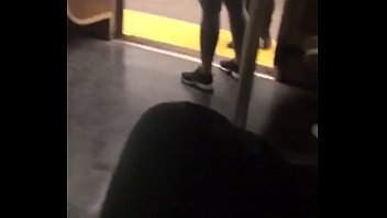 Big ass girl on train