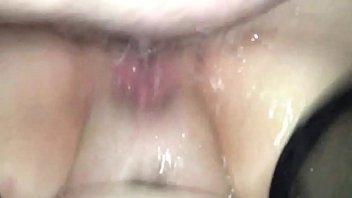 Pussy squirting while being ass fucked