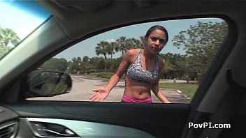 Fucking girl after picking her up
