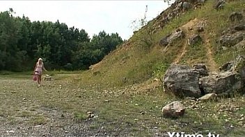 Young sexy hiker lost in the country found and fucked