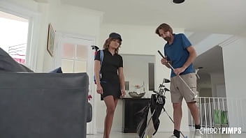 Destiny Cruz is prepared by Golf Instructor Steve Holmes to really hit some balls! She proves she can handle Steve and his big cock with her all natural body for a hole-in-one!