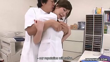 Japanese nurse is punished by being roughly fucked and creampied