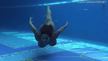 Heidi asian with big boobs swims