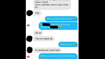 New Tinder Slut Comes Over Late At Night & Gets Fucked ( Tinder & Text Conversation)