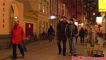 Facialized dutch hooker entertaining tourist