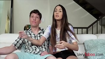 Brother And Sister Fight For Remote And Fuck- Natalia Nix
