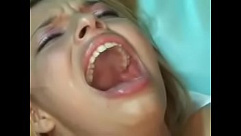 Brazilian blonde teen in painfull anal