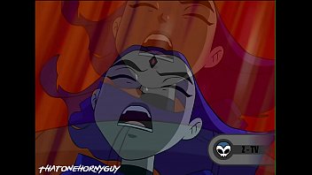 Teen Titans - Raven Gets Tied up and Fucked by Tentacles