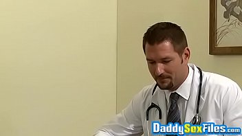 Hardcore doctor threeway with daddy and son