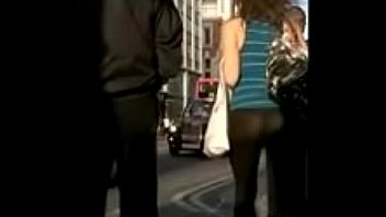 Hot ass in black leggings